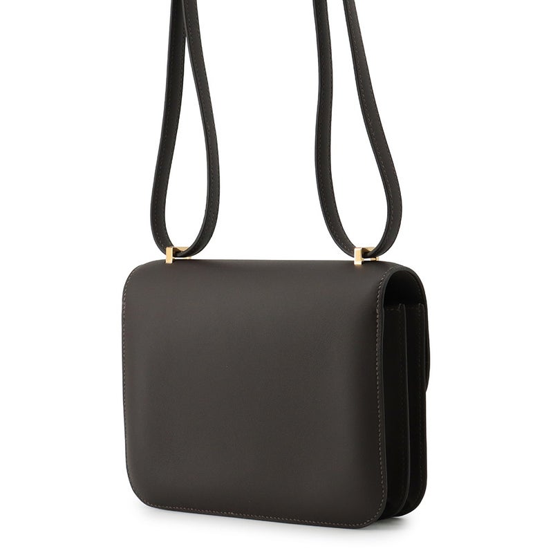 エルメス ショルダーバッグ ミニ コンスタンス3 べブラン/ゴールド金具 スイフト K刻印 HERMES Constance