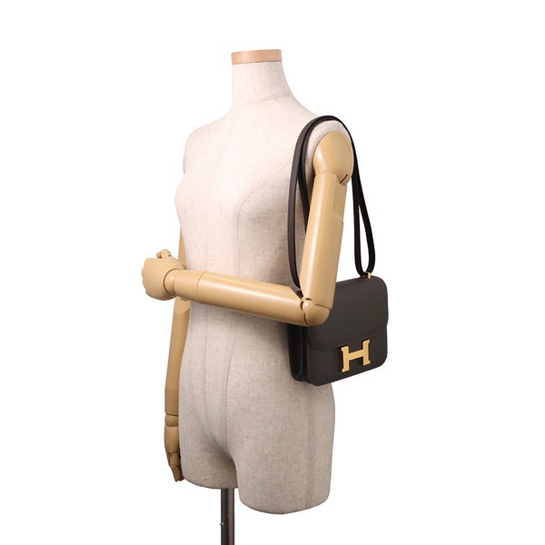 エルメス ショルダーバッグ ミニ コンスタンス3 べブラン/ゴールド金具 スイフト K刻印 HERMES Constance