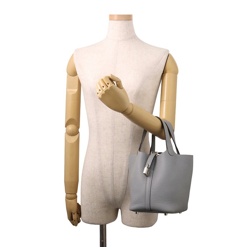 エルメス ハンドバッグ ピコタンロックPM グリパンタン/シルバー金具 トリヨンクレマンス G刻印 HERMES トートバッグ