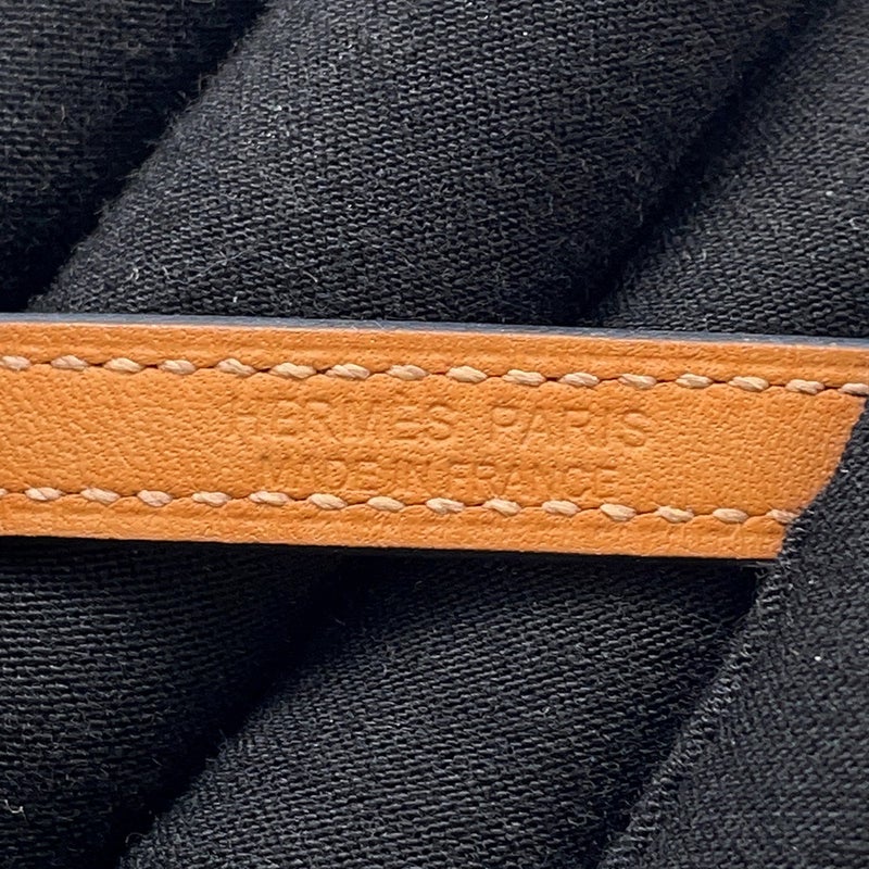 エルメス ブレスレット クロワジエール  ブラック/ゴールド金具 スイフト W刻印 サイズT3 HERMES アクセサリー 黒