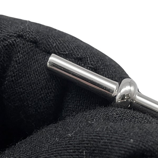 エルメス ブレスレット クロワジエール ドゥブルトゥール ブラック/シルバー金具 スイフト W刻印 サイズT2 黒