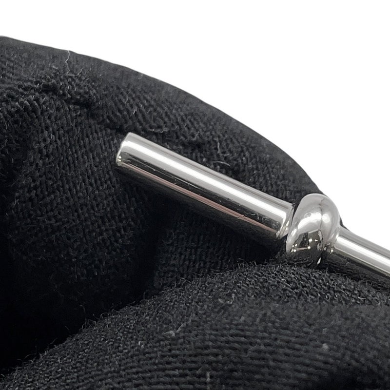 エルメス ブレスレット クロワジエール ドゥブルトゥール ブラック/シルバー金具 スイフト W刻印 サイズT2 黒