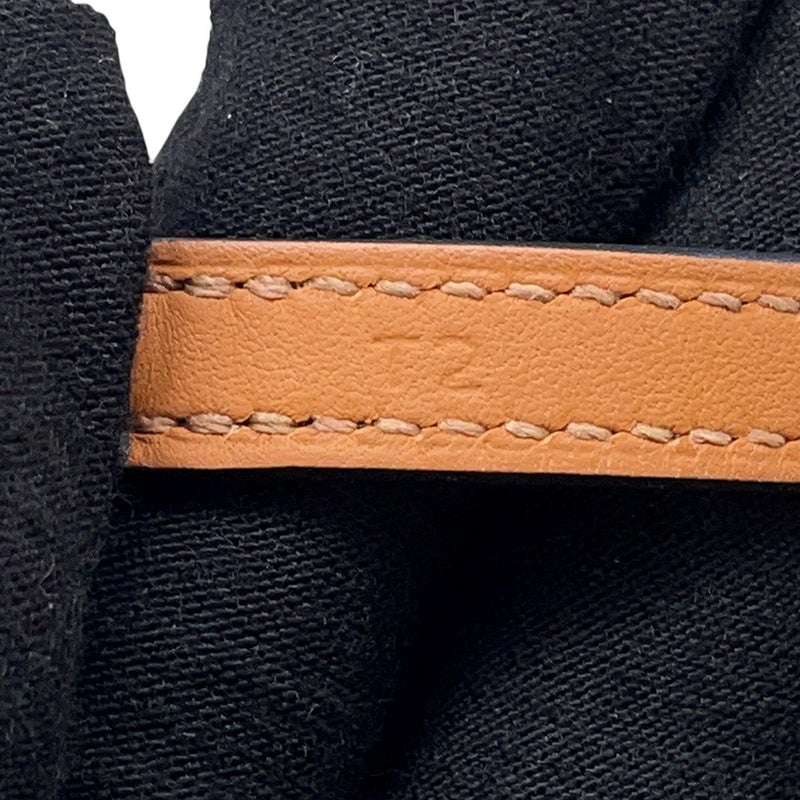 エルメス ブレスレット クロワジエール ドゥブルトゥール ブラック/シルバー金具 スイフト W刻印 サイズT2 黒