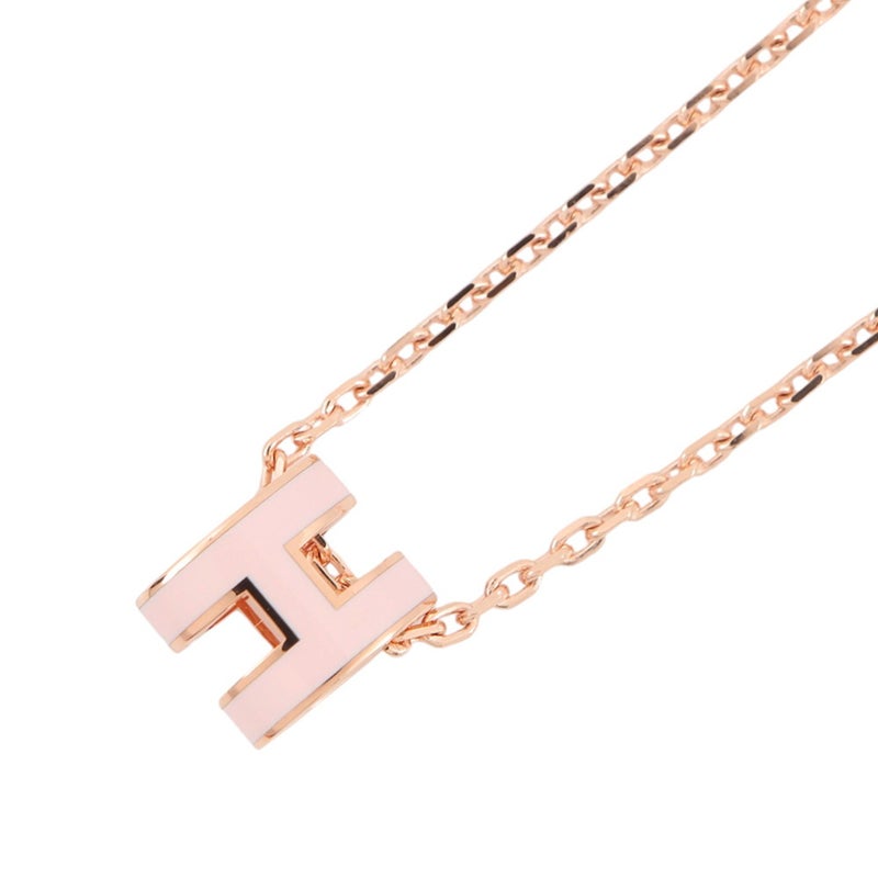 エルメス ネックレス ポップアッシュ ピンク/ピンクゴールド金具 HERMES アクセサリー