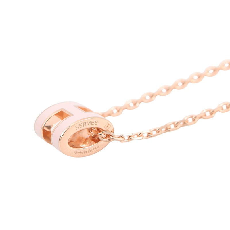 エルメス ネックレス ポップアッシュ ピンク/ピンクゴールド金具 HERMES アクセサリー