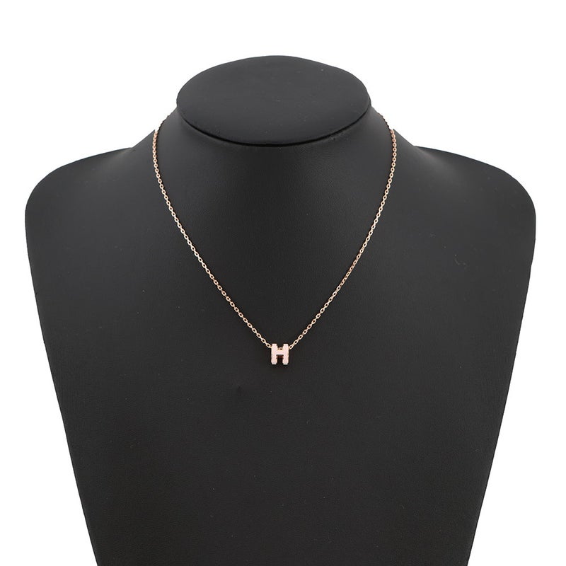 エルメス ネックレス ポップアッシュ ピンク/ピンクゴールド金具 HERMES アクセサリー