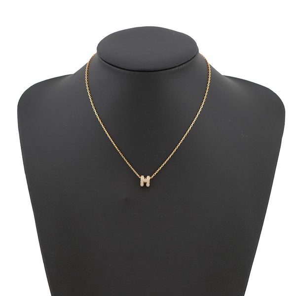 エルメス ネックレス ミニ・ポップアッシュ マロングラッセ/ゴールド金具 HERMES アクセサリー