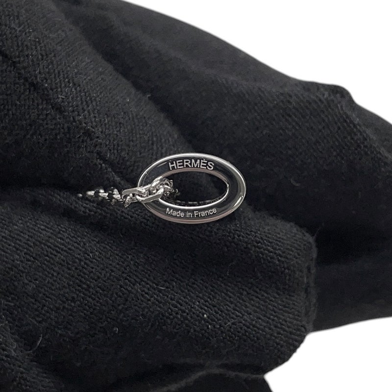 エルメス ネックレス ミニ・ポップアッシュ ホワイト/シルバー金具 HERMES アクセサリー 白