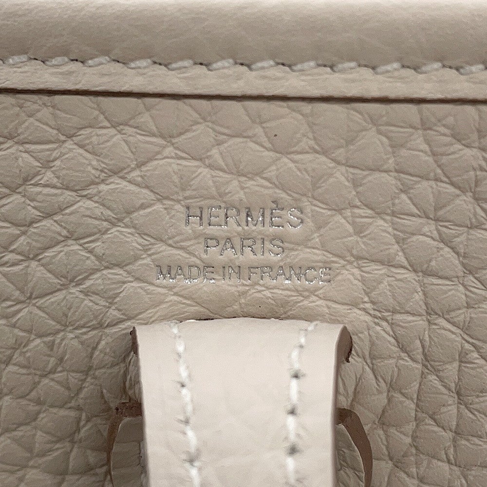 【美品】HERMES エルメス エブリンII PM トリヨン L刻印 ホワイト エルメス エブリンTPM 111cm アマゾン クレ/シルバー金具 トリヨン