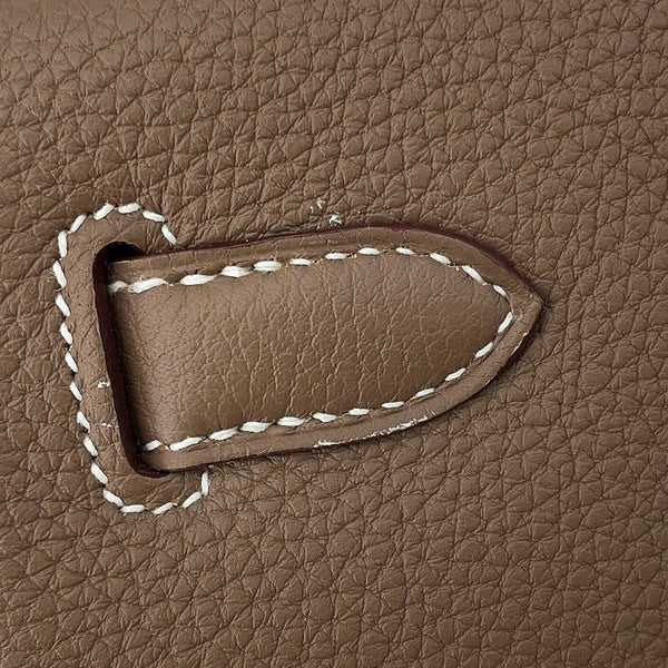 エルメス ハンドバッグ ケリー28 内縫い エトゥープ/シルバー金具 トゴ B刻印 HERMES Kelly 2wayバッグ