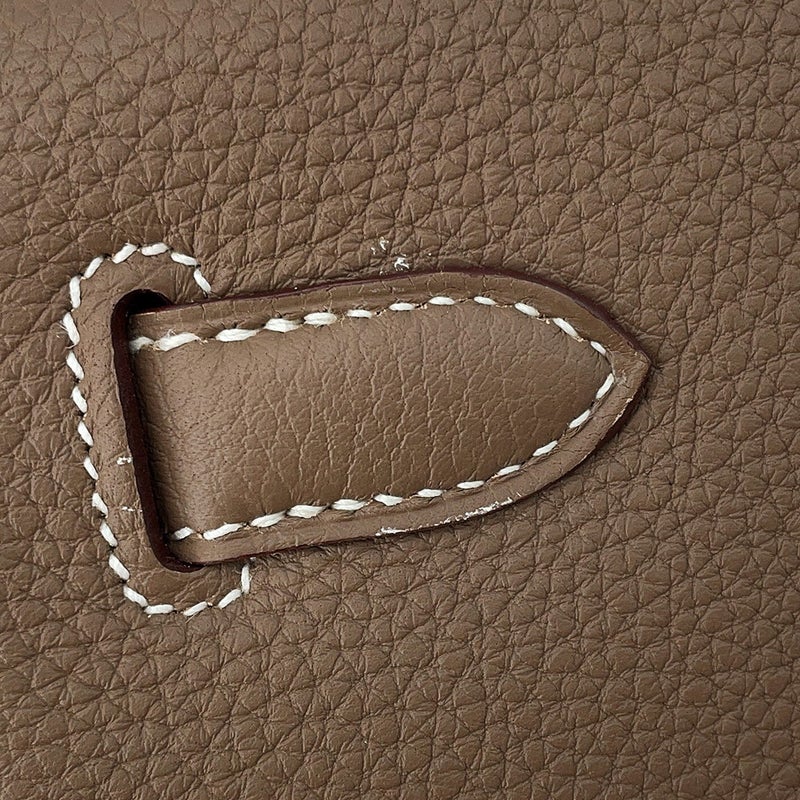 エルメス ハンドバッグ ケリー28 内縫い エトゥープ/シルバー金具 トゴ B刻印 HERMES Kelly 2wayバッグ