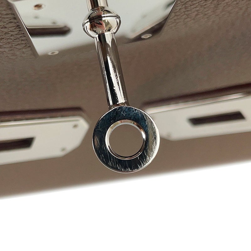 エルメス ハンドバッグ ケリー28 内縫い エトゥープ/シルバー金具 トゴ B刻印 HERMES Kelly 2wayバッグ