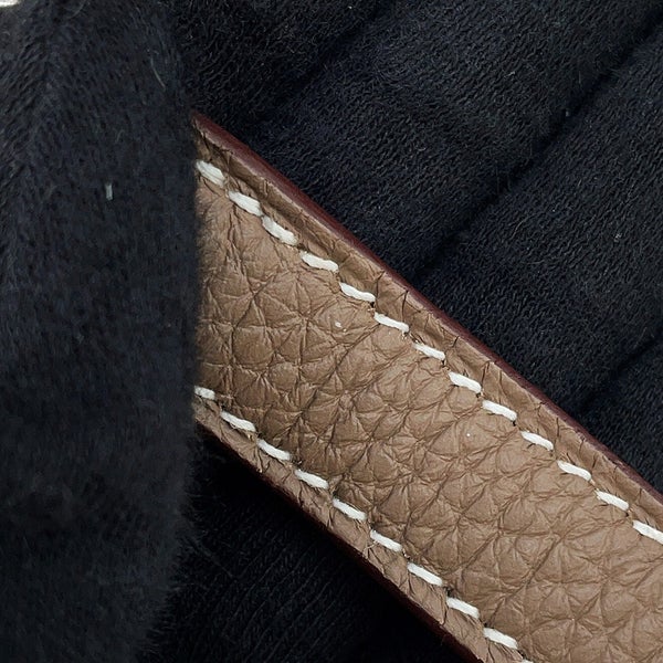 エルメス ハンドバッグ ケリー28 内縫い エトゥープ/シルバー金具 トゴ B刻印 HERMES Kelly 2wayバッグ
