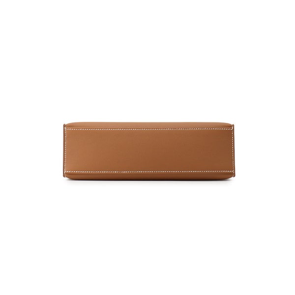 エルメス ハンドバッグ ポシェットケリー ゴールド/シルバー金具 スイフト K刻印 HERMES バッグ