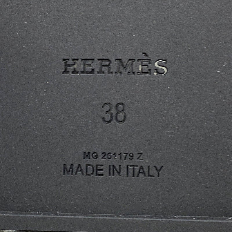 エルメス サンダル ミコノス ラバー レディースサイズ38 HERMES 靴 黒