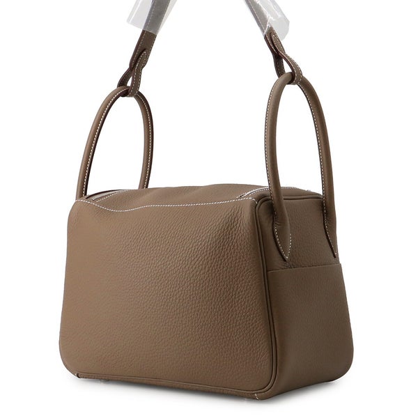 エルメス ハンドバッグ リンディ26  エトゥープ/シルバー金具 トリヨンクレマンス G刻印 HERMES 2way
