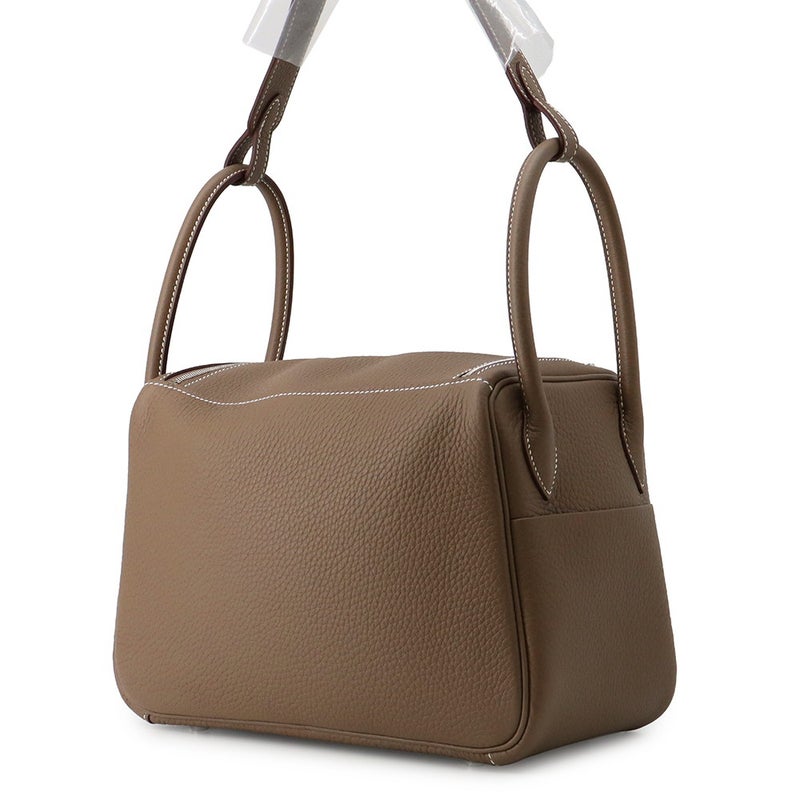 エルメス ハンドバッグ リンディ26  エトゥープ/シルバー金具 トリヨンクレマンス G刻印 HERMES 2way