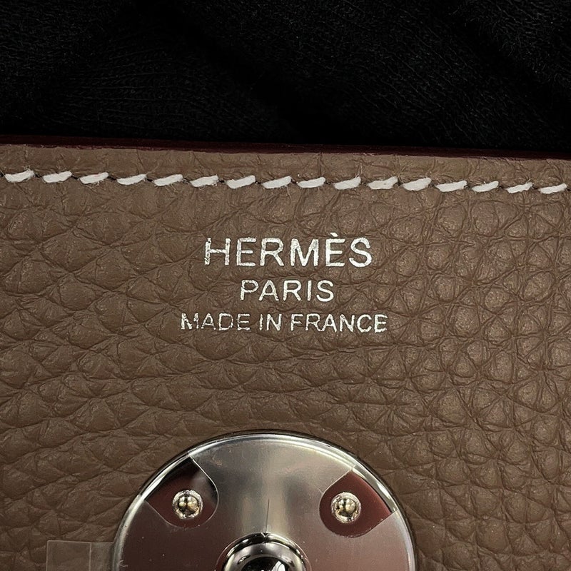 エルメス ハンドバッグ リンディ26  エトゥープ/シルバー金具 トリヨンクレマンス G刻印 HERMES 2way