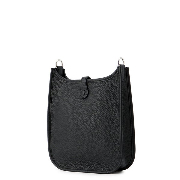 エルメス ショルダーバッグ エブリンTPM 111cm ブラック/シルバー金具 トリヨンクレマンス G刻印 HERMES Evelyne