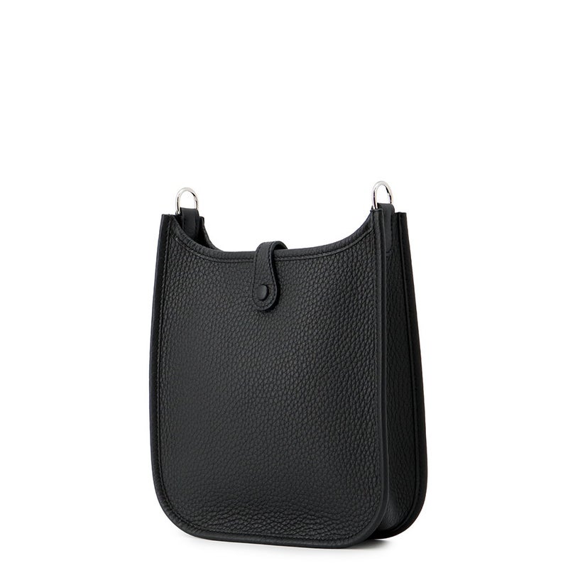 エルメス ショルダーバッグ エブリンTPM 111cm ブラック/シルバー金具 トリヨンクレマンス G刻印 HERMES Evelyne