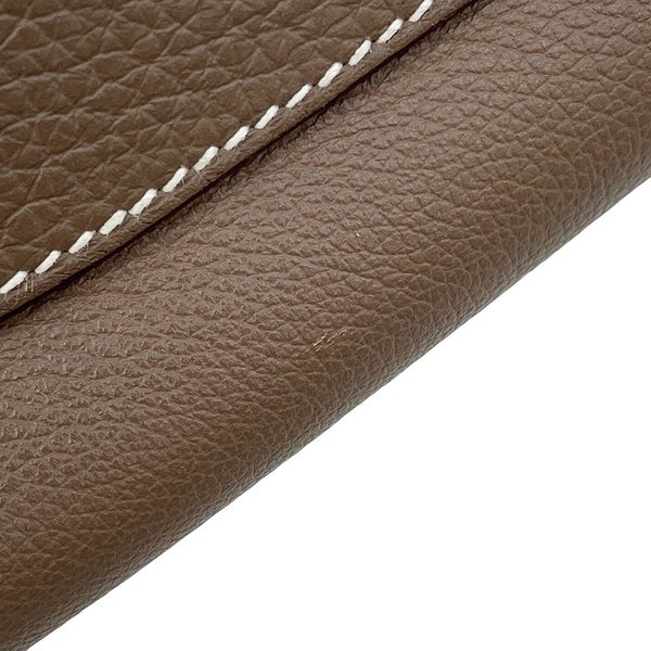 エルメス ショルダーバッグ プティ クーリエ エトゥープ/シルバー金具 エバーカラー/トリヨンクレマンス W刻印 HERMES