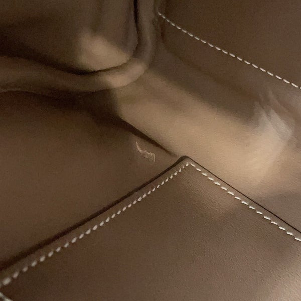 エルメス ショルダーバッグ プティ クーリエ エトゥープ/シルバー金具 エバーカラー/トリヨンクレマンス W刻印 HERMES