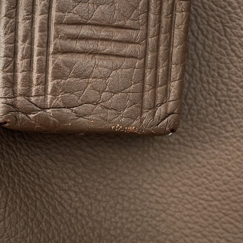 エルメス ショルダーバッグ プティ クーリエ エトゥープ/シルバー金具 エバーカラー/トリヨンクレマンス W刻印 HERMES