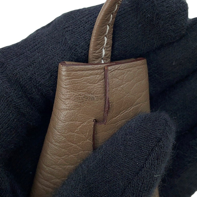 エルメス ショルダーバッグ プティ クーリエ エトゥープ/シルバー金具 エバーカラー/トリヨンクレマンス W刻印 HERMES