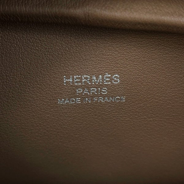 エルメス ショルダーバッグ プティ クーリエ エトゥープ/シルバー金具 エバーカラー/トリヨンクレマンス W刻印 HERMES