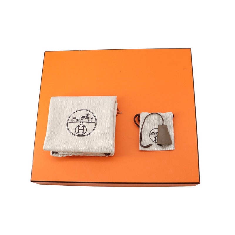 エルメス ショルダーバッグ プティ クーリエ エトゥープ/シルバー金具 エバーカラー/トリヨンクレマンス W刻印 HERMES