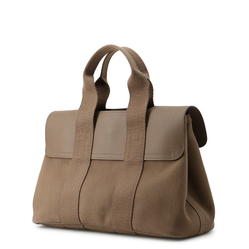 エルメス ハンドバッグ ヴァルパライソPM エトゥープ/シルバー金具 トワルシェブロン/レザー □J刻印 HERMES