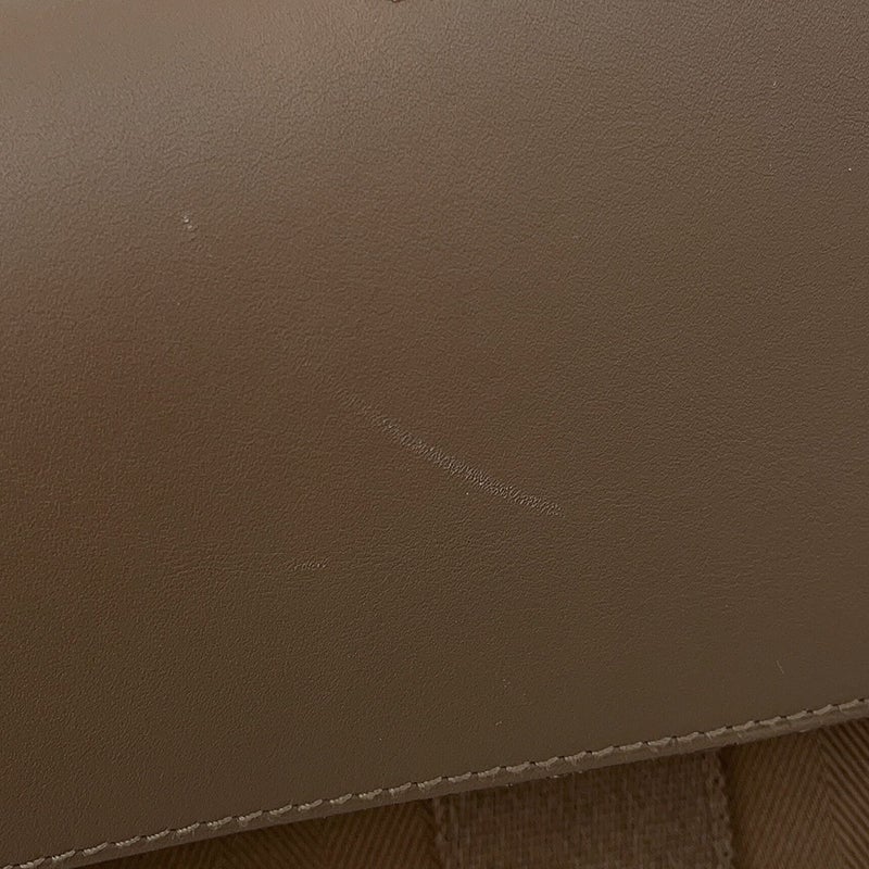 エルメス ハンドバッグ ヴァルパライソPM エトゥープ/シルバー金具 トワルシェブロン/レザー □J刻印 HERMES