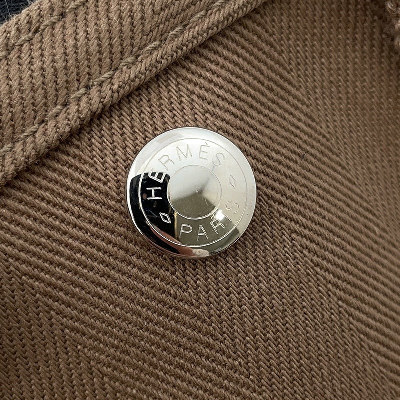 エルメス ハンドバッグ ヴァルパライソPM エトゥープ/シルバー金具 トワルシェブロン/レザー □J刻印 HERMES