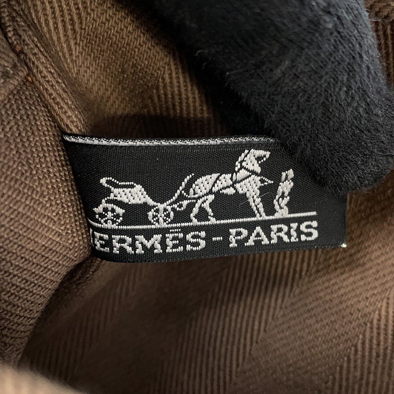 エルメス ハンドバッグ ヴァルパライソPM エトゥープ/シルバー金具 トワルシェブロン/レザー □J刻印 HERMES