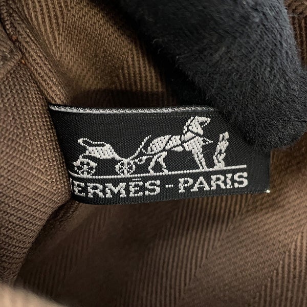 エルメス ハンドバッグ ヴァルパライソPM エトゥープ/シルバー金具 トワルシェブロン/レザー □J刻印 HERMES