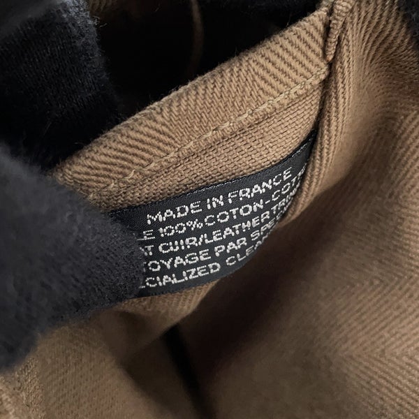 エルメス ハンドバッグ ヴァルパライソPM エトゥープ/シルバー金具 トワルシェブロン/レザー □J刻印 HERMES