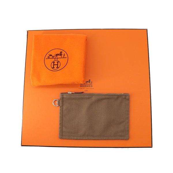 エルメス ハンドバッグ ヴァルパライソPM エトゥープ/シルバー金具 トワルシェブロン/レザー □J刻印 HERMES