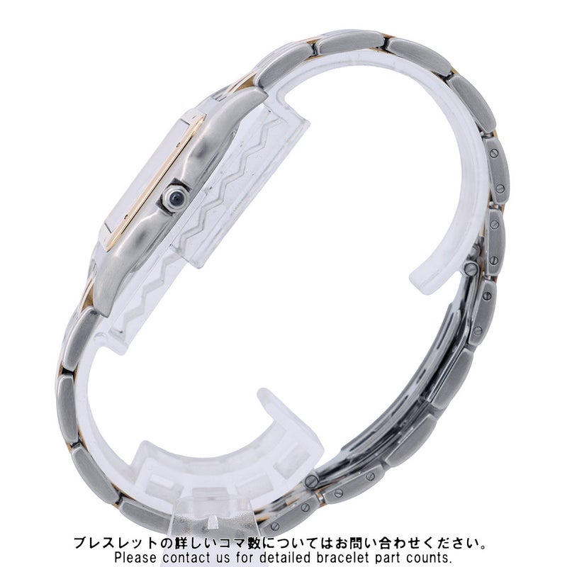 カルティエ パンテール 2ロウ LM W25027B6 Cartier 腕時計 シルバー文字盤 クォーツ