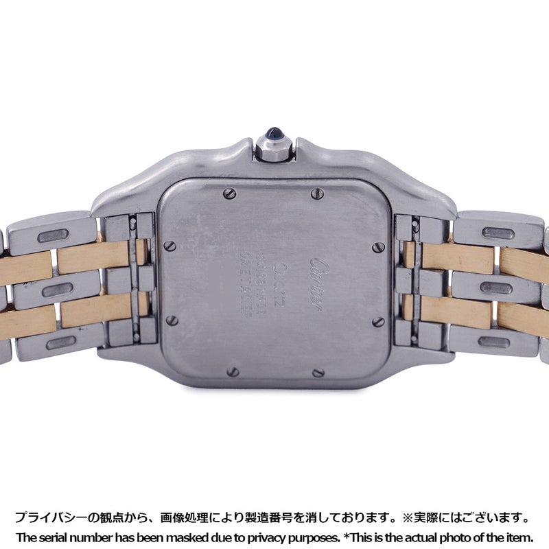カルティエ パンテール 2ロウ LM W25027B6 Cartier 腕時計 シルバー文字盤 クォーツ
