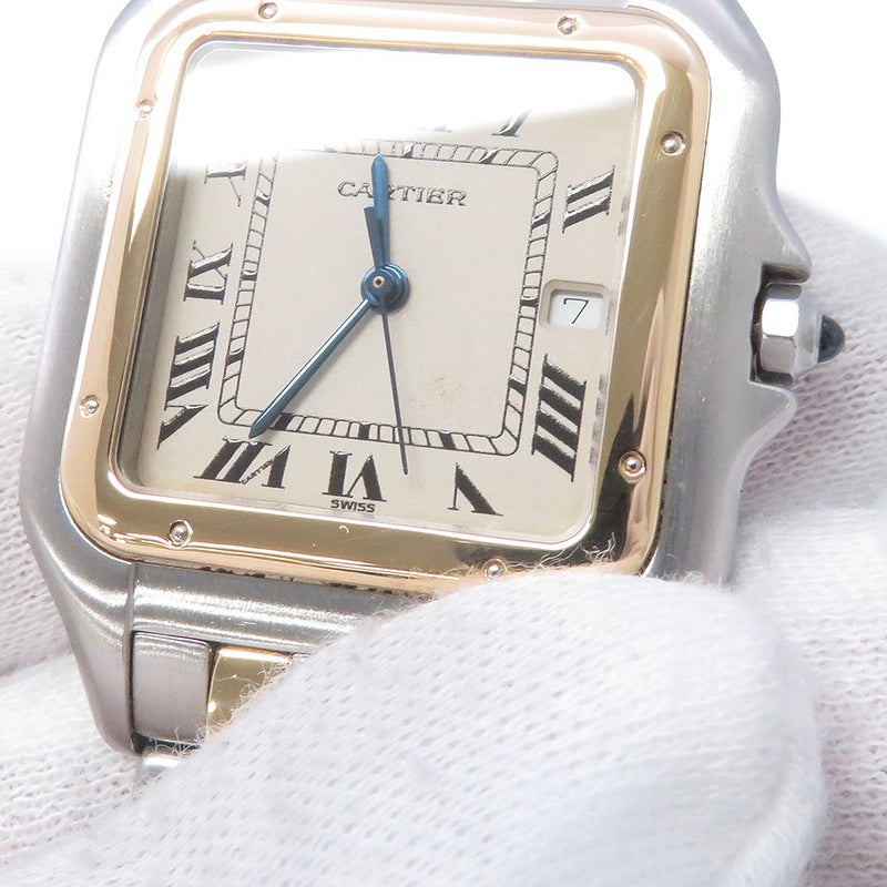 カルティエ パンテール 2ロウ LM W25027B6 Cartier 腕時計 シルバー文字盤 クォーツ