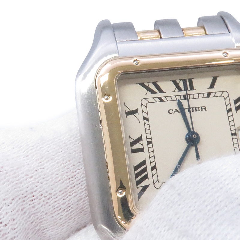 カルティエ パンテール 2ロウ LM W25027B6 Cartier 腕時計 シルバー文字盤 クォーツ