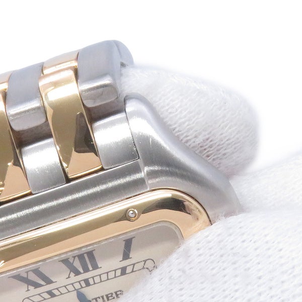 カルティエ パンテール 2ロウ LM W25027B6 Cartier 腕時計 シルバー文字盤 クォーツ
