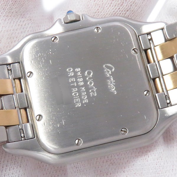 カルティエ パンテール 2ロウ LM W25027B6 Cartier 腕時計 シルバー文字盤 クォーツ