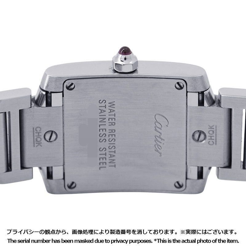 カルティエ タンクフランセーズ SM W51028Q3 Cartier 腕時計 レディース クォーツ ピンクシェル文字盤