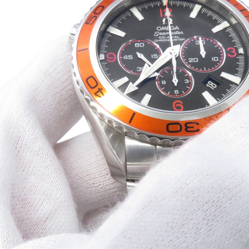 オメガ シーマスター プラネットオーシャン 600M コーアクシャル 2218.50 OMEGA 腕時計 黒文字盤