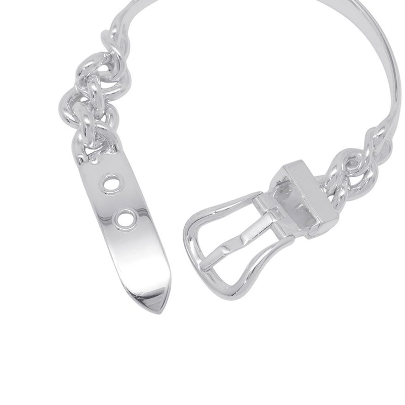 エルメス ブレスレット ブックルセリエ・アンフレクシブルGM SV925シルバー サイズ17 HERMES ジュエリー