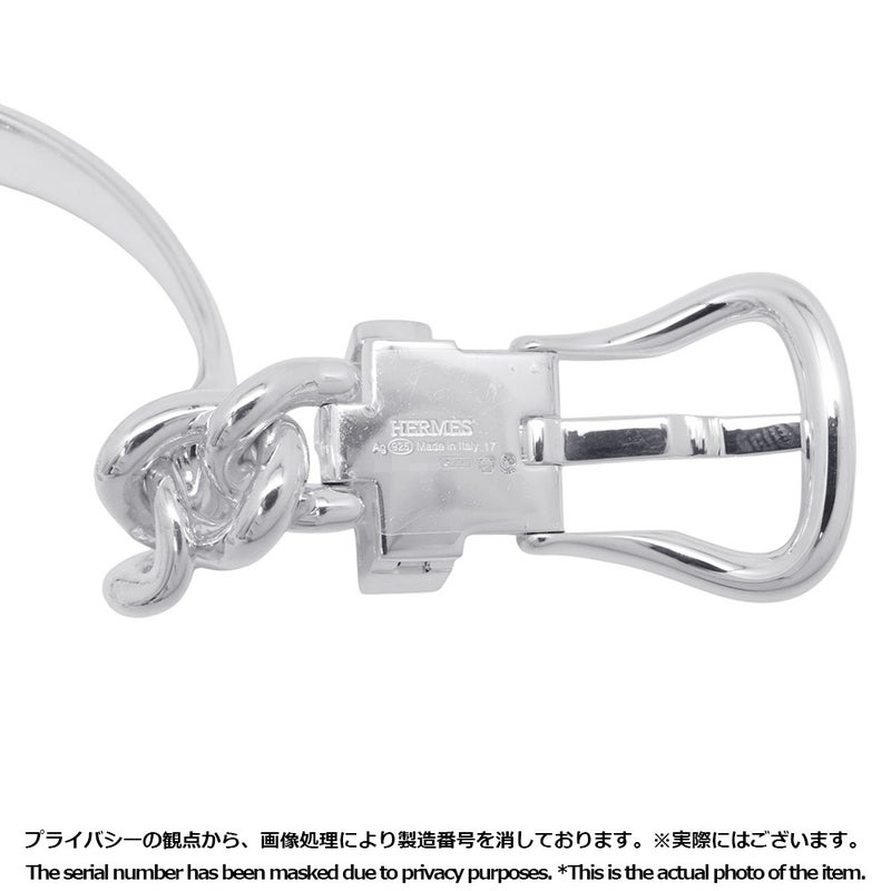 エルメス ブレスレット ブックルセリエ・アンフレクシブルGM SV925シルバー サイズ17 HERMES ジュエリー