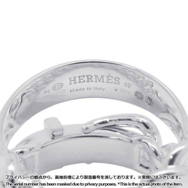 エルメス リング ブックルセリエ アンフレクシブル SV925シルバー リングサイズ52 HERMES 指輪 ジュエリー