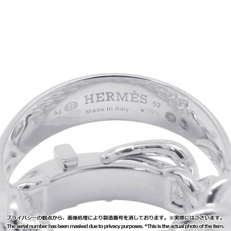 エルメス リング ブックルセリエ アンフレクシブル SV925シルバー リングサイズ52 HERMES 指輪 ジュエリー