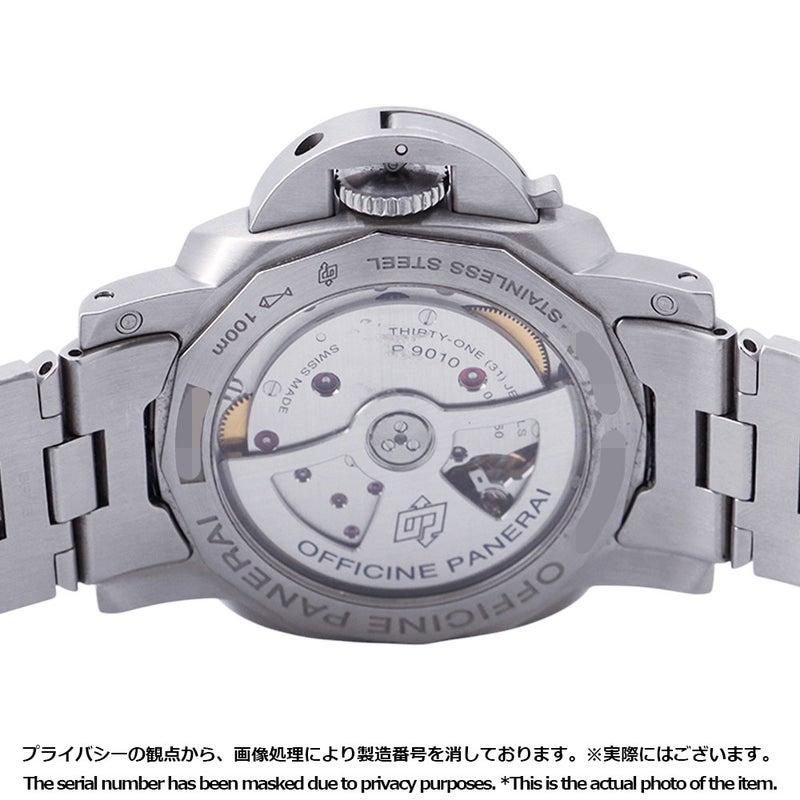 パネライ ルミノール マリーナ 1950 3デイズ オートマティック アッチャイオ PAM00722 PANERAI 腕時計 黒文字盤